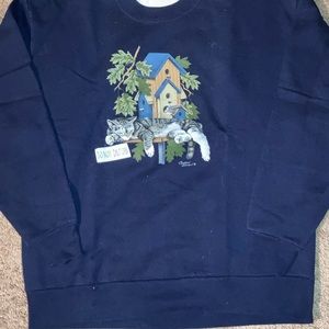 sweatshirt with turtle neck large